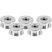 Gt2 20T 3B poleas de tensor sin dientes 20 dientes 3 mm eje de taladro- 6 mm correa de distribución para Reprap Prusa I3…